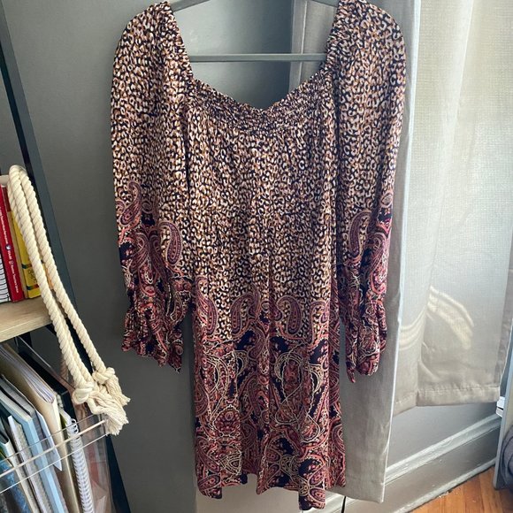 EUC Anthropologie Maeve Long Sleeve Babydoll Dress - Picture 2 of 2